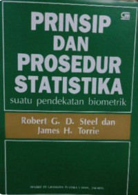 Image of Prinsip dan Prosedur Statistika : Suatu pendekatan Biometrik