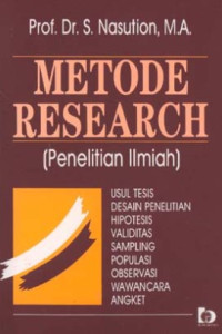 Metode Research ( Penelitian Ilmiah)